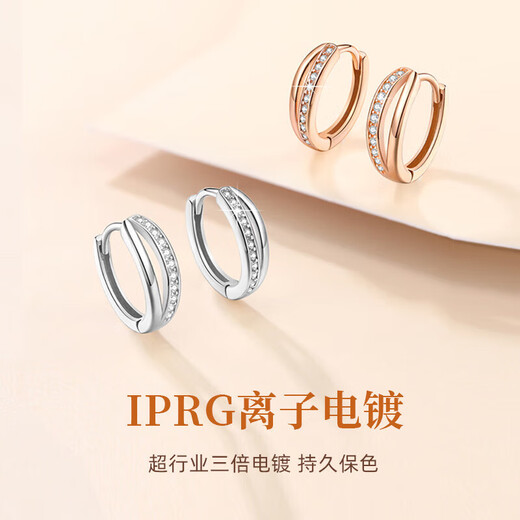 Dirholl brand Möbius earrings for women, high-end earrings, temperament earrings, Valentine's Day birthday gifts for girlfriends and wives, Möbius earrings - rose gold, exquisite gift box