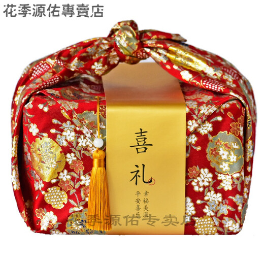结婚礼物送新人 新婚礼物 结婚礼物实用闺蜜送新人结婚新婚礼物乔迁新居生日礼品碗餐具送新娘新人闺蜜实用 织锦缎(正红)相思木碗 成品礼盒发出