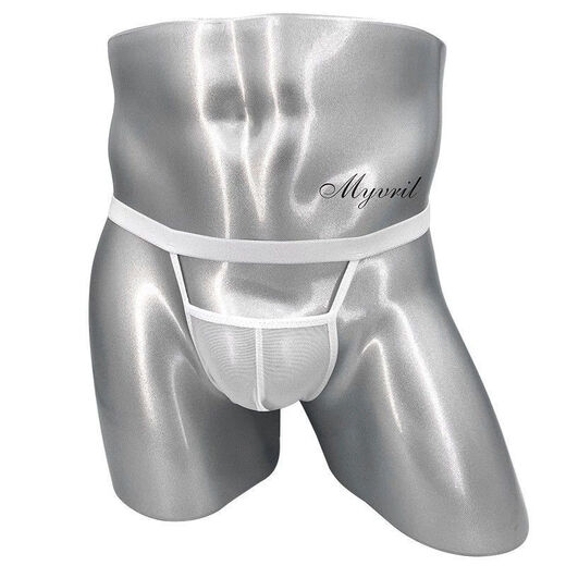 Männer sexy Doppel-Tanga-Stil neuer und sexy transparentes Netz hinter offenes Schicht, ohne die Unterwäsche von Männern schwulen zu nehmen [vertraulicher Versand] Weiß 90-160jin [Jin gleich 0,5 kg] Inside Wear