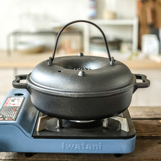 Kangzhiban roasted sweet potato device roasted sweet potato pot roasted sweet potato potato chestnut corn household cast iron pot double hole 25 cm grate clip tin foil gloves