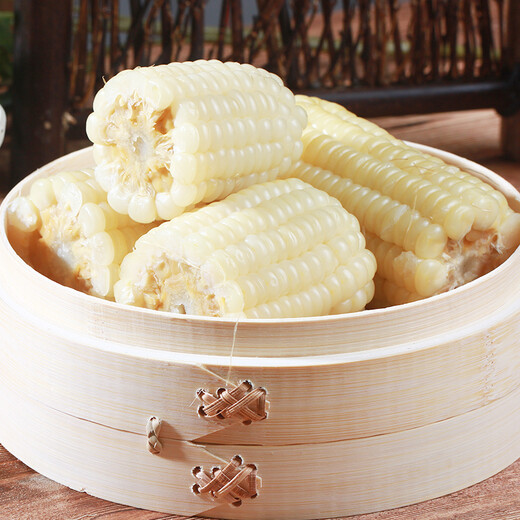 Jinliangyudi Heilongjiang organic high folic acid sweet waxy corn 6 pieces 2.88Jin Jin equals 0.5kg New Year gift box