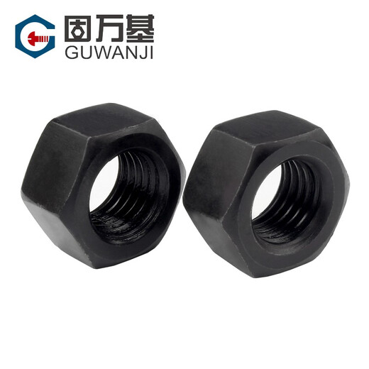 Guwanji grade 8.8 hexagonal nut, grade 12.9 blackened hexagonal nut cap, high strength screw nut, nut set M3 200 pieces, grade 8 blackened