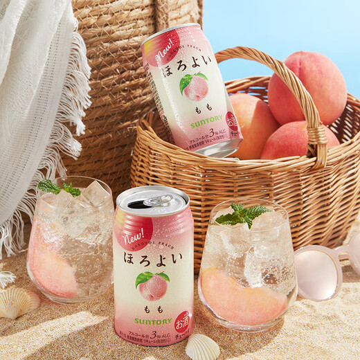 Horoyoi Suntory Fruit Wine Verschiedene Geschmacksrichtungen 350 ml*6 Dosen Cocktails mit minderwertigen Mädchen mit leicht betrunkenen Geschenken