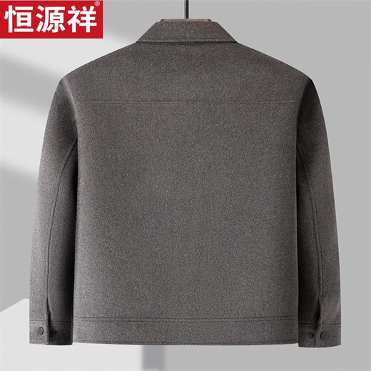 Hengyuanxiang 2024 L'automne, l'hiver et l'hiver La laine pour hommes peut être retirée du canard blanc Down Down Liner d'âge moyen d'âge décontracté veste en laine chaude de chameau [Ajouter une doublure] M 90-110jin [Jin est égal à 0,5 kg]