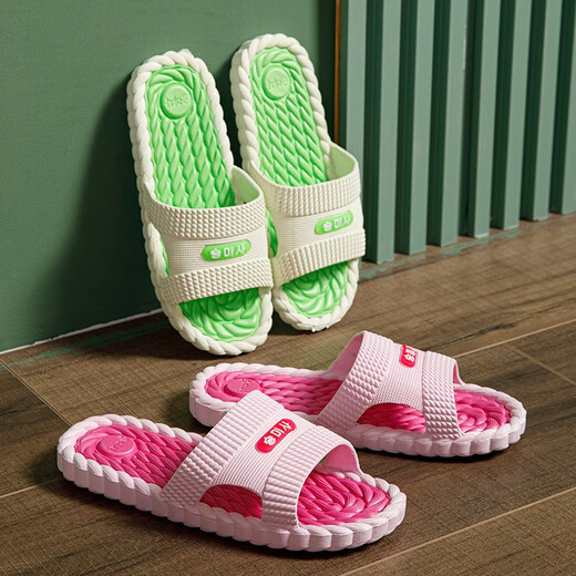 
Xu Yiren slippers for women, summer anti-slip indoor home fashion bathroom couple home massage outdoor sandals for women, dark blue (9859) 42 (42-43)
