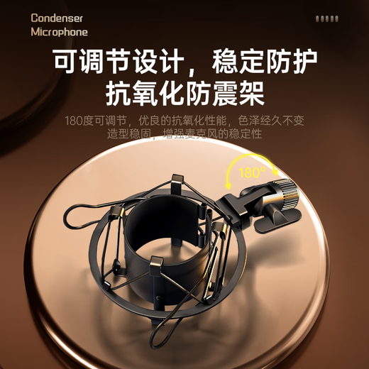 Wise Nation 48V/5V compatible microphone condenser professional live streaming game e-sports singing mobile phone microphone sound card computer karaoke special recording speaker recording equipment