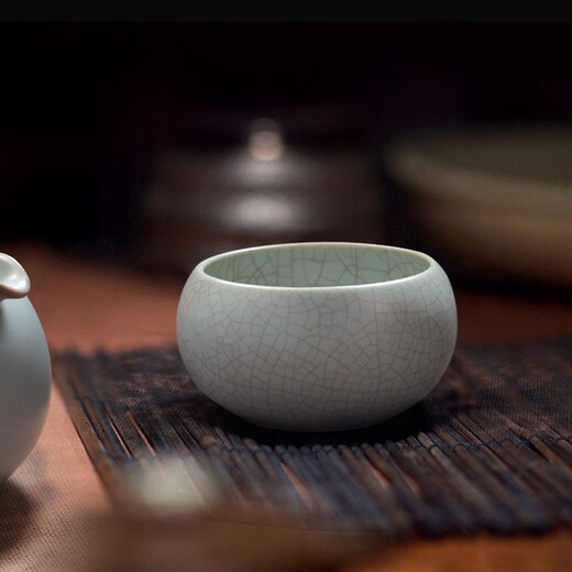 Dongdao Ru Kiln Henan Heritage Fuyuan Tea Set Ceramic Kung Fu Tea Set Ru Porcelain High-end Tea Set Complete Gift Box Fuyuan Teapot Half Set 8 Piece Set 25 Styles