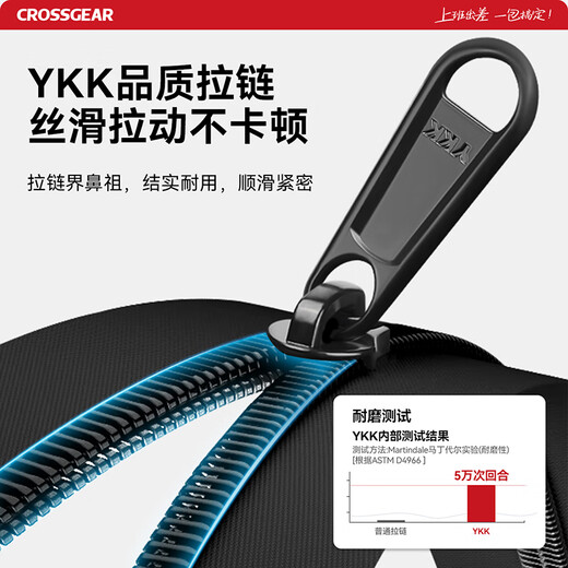 CROSSGEAR Cross Medal Business Backpack Men's Light Commuting Leather Backpack 16-inch Computer Bag Business Travel Bag