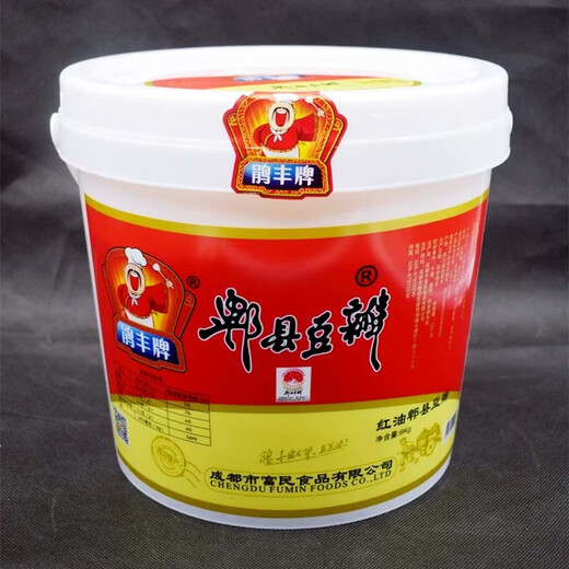 望蓝川鹃丰牌郫县红油豆瓣酱6kg四川正宗特产餐饮川菜商用厨房豆瓣酱 6kg豆瓣酱