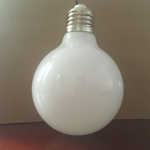 Spherical energy saving milk white large light bulb 360 luminous LED glass G80 G95 G125 high brightness dragon ball bubble LED dragon ball bubble G80 7W 5000K (white)