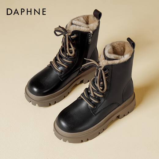 Daphne snow boots women's 2025 new Northeast plus velvet thickened Martin boots warm cotton shoes women's outer wear winter women's shoes