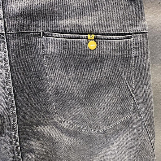 PZHK烟灰色牛仔裤男士九分裤哈伦百搭弹性小脚微锥老爹萝卜裤潮牌 GE0 2078蓝色 34 建议(155-165)斤