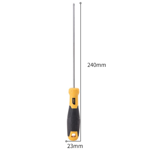 Deli (deli) cross household screwdriver anti-slip screwdriver multi-functional screwdriver with strong magnetic extension screwdriver cross 3x150mm (DL633150)