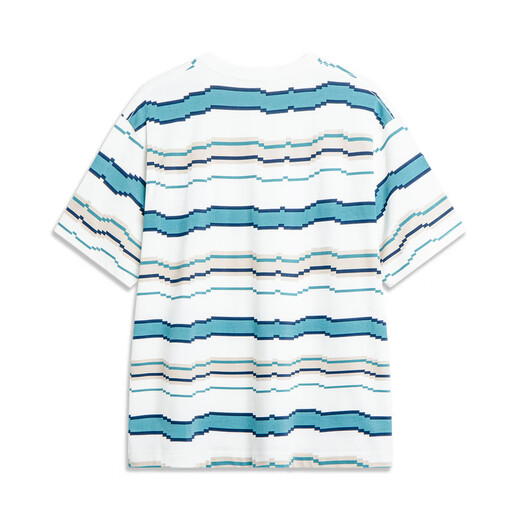 
Li Ning Li Ning men's summer training casual running short-sleeved sportswear comfortable T-shirt breathable and versatile cultural shirt AHST695 AHST695-3 stripes 3 L