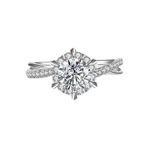 AIF Moissanite Star Woven Ring Women's Proposal Engagement Wedding Diamond Ring 50 Cents Valentine's Day Birthday Gift for Girlfriend 50 Cents Moissanite Star Woven Diamond Ring/Customized Engraving