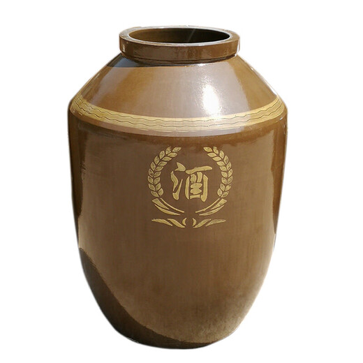 Xinyue Wine Storage Tank Thickened Ceramic Large Wine Tank 300Jin Jin is equal to 0.5kg 500Jin Jin is equal to 0.5kg 2000Jin Jin is equal to 0.5kg Wine tank storage wine jar Thickened water capacity 100Jin Jin is equal to 0.5kg With silicone cover