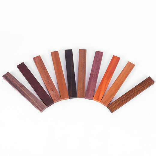 Qianbaolai peach wood hairpin material handmade mahogany small material wooden hairpin mahogany corner material carving material rosewood wood DIY hairpin red pear length 18cm width 2.5cm thickness 1cm