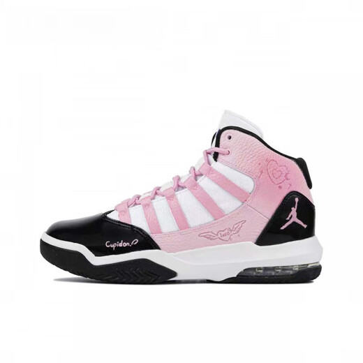 耐克（NIKE）定制 Jordan Max Aura 1 童趣聚会 中帮复古篮球鞋 黑粉 不退不换 AQ9214-121(Team208-黑白熊猫40 39