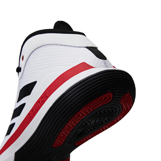 阿迪达斯 （adidas）篮球鞋男鞋夏季新款Bounce Legends减震耐磨透气休闲运动鞋 IE9277 白黑红 40.5