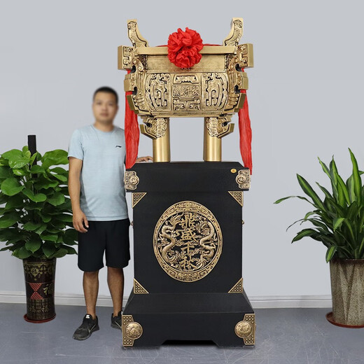 Dinghong Mingding Ornaments Opening Gifts Housewarming Gifts Listed Commemorative Anniversary Celebrations Office Front Desk Floor Ding Metal Drum Ding 2.18 Meters High