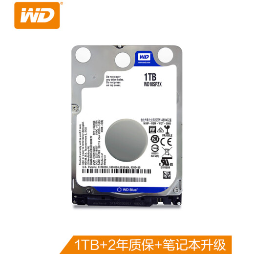 Western Digital Notebook Hard Drive WDBlue Western Digital Blue Disk 1TB5400 to 128MBSATA (WD10SPZX)