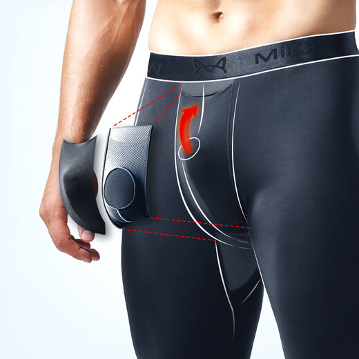 Catman Autumn Pants Men's Thin Seamless Tight Modal Warm Pants No Underwear Men's Leggings Single Piece Slim Black 2XL (140-160Jin Jin is equal to 0.5kg)