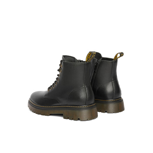 Belle Fashion Fashionable Boots Boots Men's Men's Men Confortable Cow Hide Bottes courtes Bottes d'extérieur Martin A1694DD4 Black-Single Li 41 (255 mm)