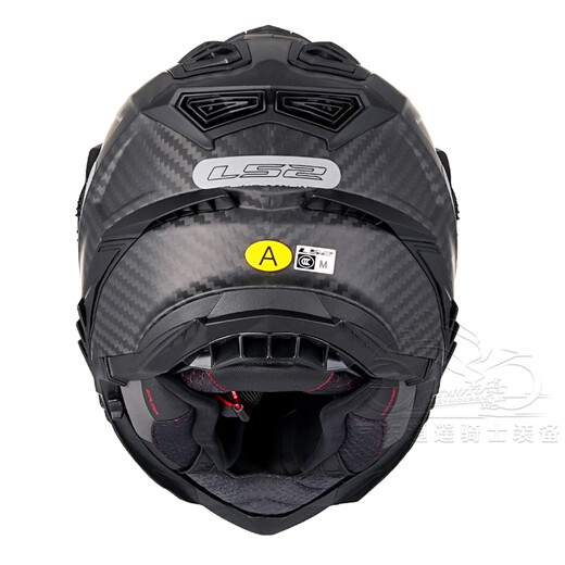 LS2 Fibra de carbono de carbono Tensión Tensión Tensión Casco Casco Motocicleta masculina Casco completo Casco Four Seasons Breathable Dual Lens MX701 Carbon Fiber de 6k-Dumb-Free Summer Silk Head Cover XXL (sugerido 60-61 cm)
