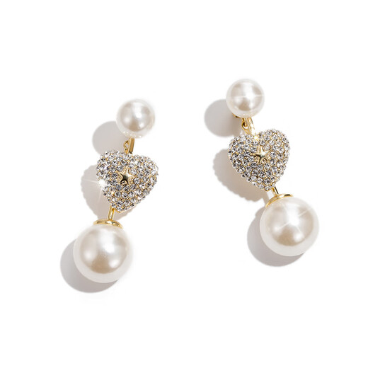 Qlady Love Tassel Earrings Feminine High-end Silver Needle Earrings 2025 New Light Luxury Earrings Birthday Gift