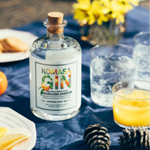 Kanosuke Komatsu Flavour orange Gin fait à la main 500 ml Komasa Craft Gin Kanosuke Original importé du Japon Saveuille orange 500 ml 1 bouteille