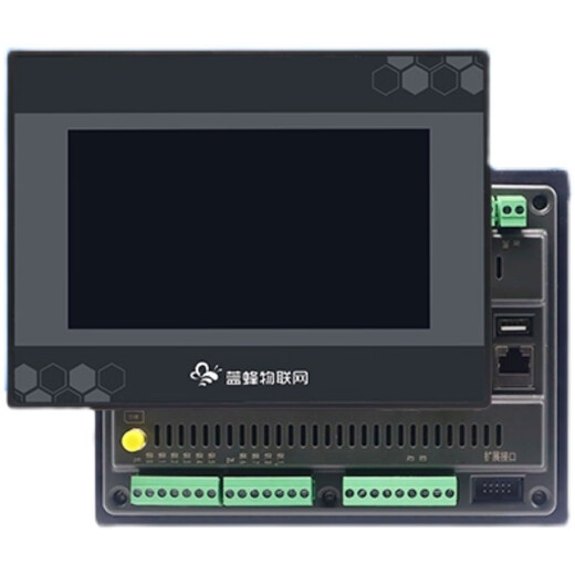 Écran tactile Blue Bee 4G IoT PLC All-in-One Programmable Interface ordinable Computer Compatible avec MCGS200PLC LF-738R 16DI / 16DO / 4AI / 2AO