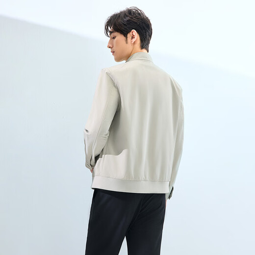 HLA海澜之家夹克男25轻商务时尚系列立领挺括外套男春季