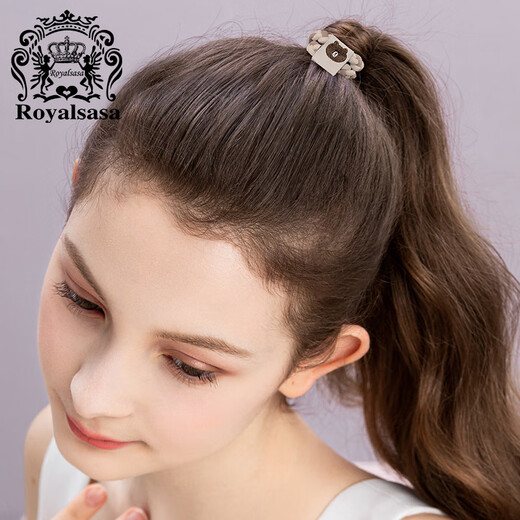 Royal sasa royal salsa hair accessories bear hair rope tied hair rubber band temperament hair ring women's high elastic and durable headband