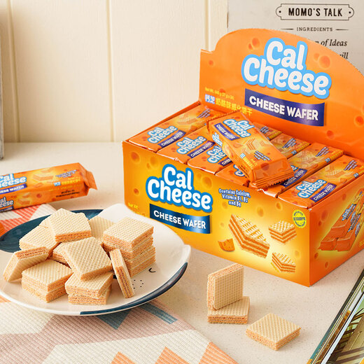 Calcheese Wafer Sandwich Biscuits Cheese Flavor 648g Gift Group Purchase Breakfast Casual Children's Snack Cheese Biscuits