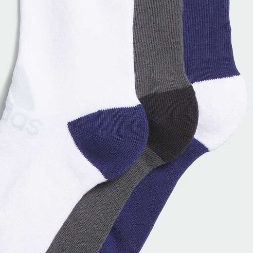 Adidas children's socks 24 winter boys and big children cotton comfortable mid-calf sports socks three pairs JF1221 KXL