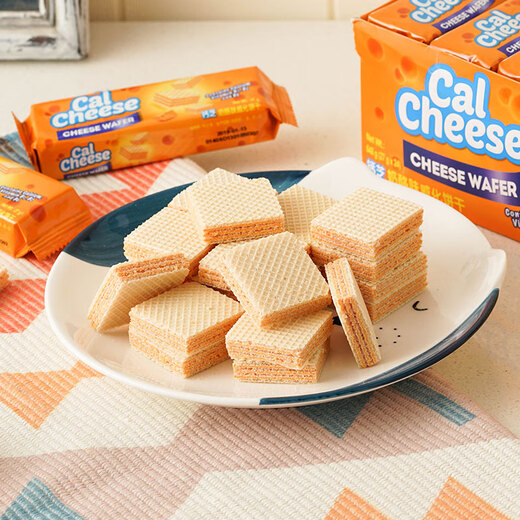 Calcheese Wafer Sandwich Biscuits Cheese Flavor 648g Gift Group Purchase Breakfast Casual Children's Snack Cheese Biscuits