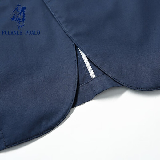 弗朗西保罗（FULANLE PAULO）男装春夏棉质休闲西装男修身单层小西装通勤商务西服薄款上衣外套 宝蓝色 薄款 【薄款透气】 L /175