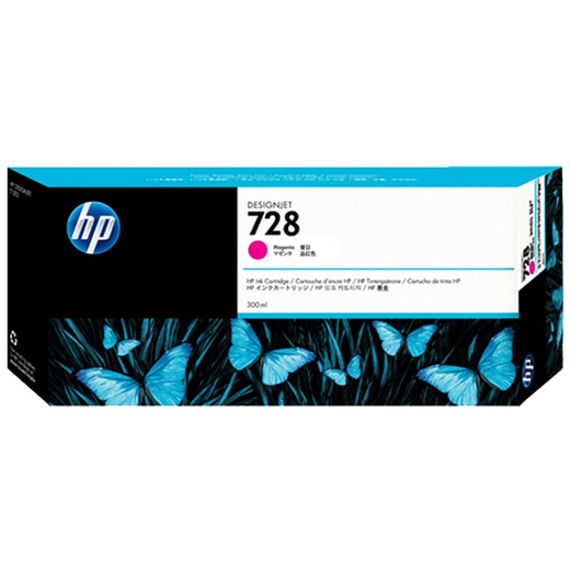 HP (HP) 728 Cartouche d'encre Original 300 ml (pour la cartouche d'encre de la machine T830 / T730) 728b Cartouche à encre rouge (300 ml)