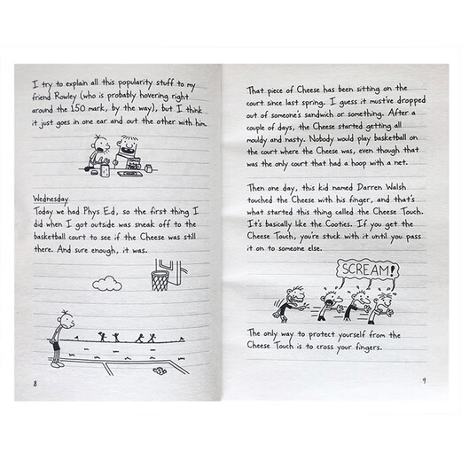 英文原版 小屁孩日记1 Diary of a Wimpy Kid 1:   英文分级阅读章节书桥梁书 9-12岁 课外阅读