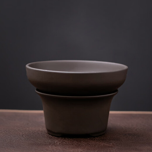 Yuantao kiln tea drain white porcelain all-ceramic hole integrated tea filter ceramic tea net stainless steel tea separator tea filter tea purple sand tea drain ordinary base