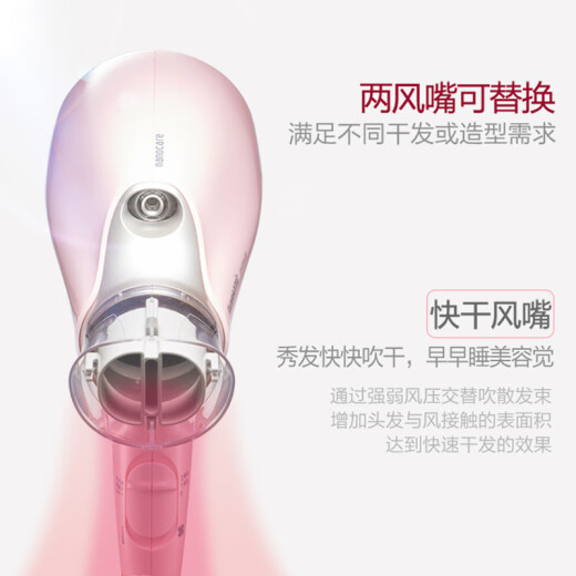 Panasonic hair dryer high power, high speed, high wind, low noise, quick drying, foldable and portable Nanoyi hydrating power generation household hair dryer EH-WNA3B for my wife