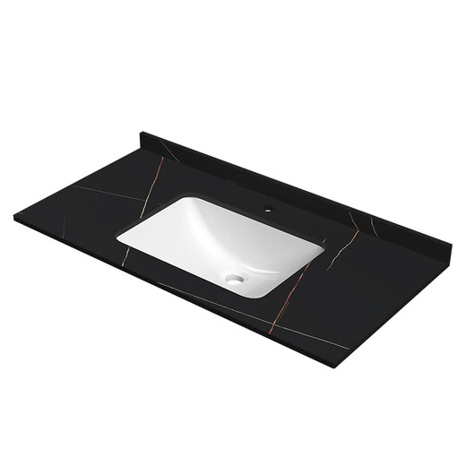 XMSJ Custom Stone Platte integriertes Becken Waschbecken Badezimmer Waschbecken Waschbecken Waschbecken Waschbecken Waschbecken Waschbecken ein Einzugsgebiet 12047 cm Arbeitsplatte + Becken