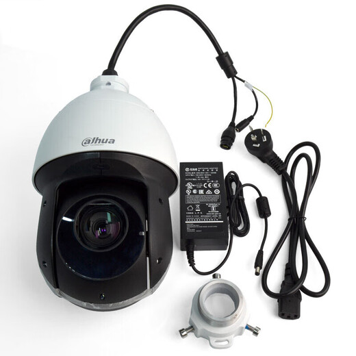 Dahua Dahua 4G Solar Cellule alimentée 4 millions de caméras de surveillance sans fil HD Ball Machine SIM sans réseau à 360 degrés Starlight Vision Night Vision extérieure [4G2 millions] DH-SD6223-DGQ-I avec une carte 128g