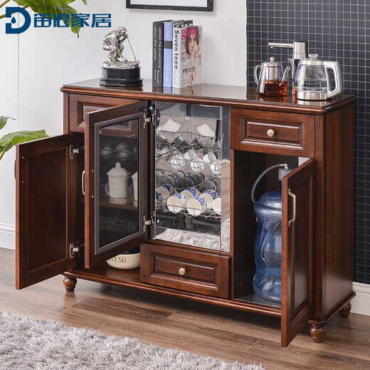 Dilang Máquina de barra de té china de tres puertas Hogar gabinete de bebida inteligente Suministro de agua totalmente automática Gabinete de té Gabinete de té de bosque de madera sólida Dispensador de agua Hielo tibio Completamente Automático Suministro de agua de alta gama Modelo caliente Modelo Traso Dilang 826# Toda la desinfección de tipo de madera de madera sólida y aislamiento de secado + refrigeración + calefacción + calefacción