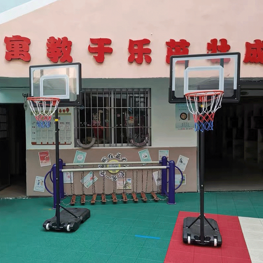 Double Airlines Basketball Ranger Room to raise the youth basketball rack can move the ball frame outdoor basketball frame standard basketball frame 082 bold children style-basket 1.55-2.1 meters