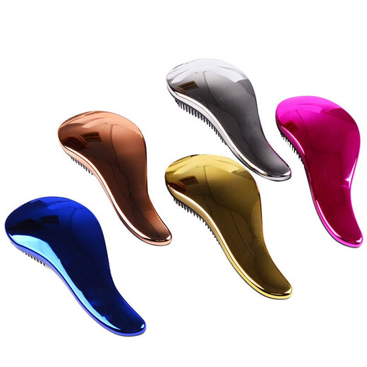 Qi Oh Dog Massage Comb Cat Comb Bath Brush Dog Comb Anti-static Pet Knot Unknot Comb Cat Hair Removal Magic Hair Removal Massage Comb Electroplating Rose Gold