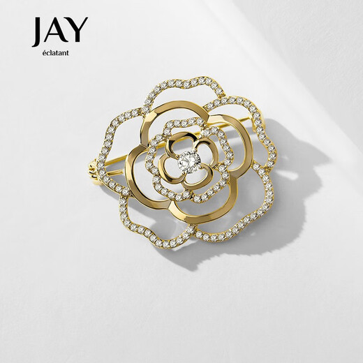 Jay flower brooch, high-end women's suit corsage, birthday gift for elders, mother and mother-in-law
