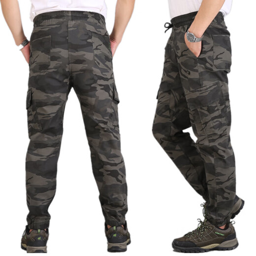 Kyutano Arbeitshosen tragen resistente Männer tragen resistente Hosen, die von Auto-Reparaturarbeitern bei der Arbeit und Arbeit getragen werden, die Männer tragen und lose Arbeiten im Herbst und Sommer (kurzer Stil) 829 (sechs Taschen) 170/l