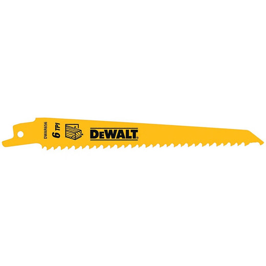 得伟（DEWALT）电动马刀锯条往复锯片金属木材塑料水管切割锯条 5支装 18齿强力金属切割12寸 DWAR12118