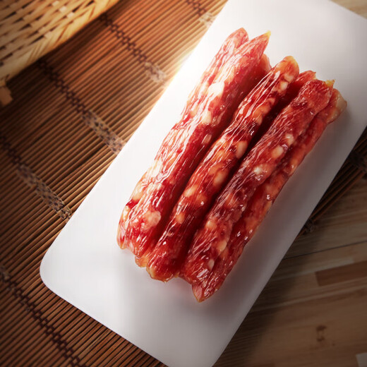 Kaiserwurst Neujahrsgeschenkbox Guangdong Guangzhou Spezialitäten Souvenirs Festival High-End-Geschenkbox Kantonesische Delikatessen Wurstwaren 1050g Fünf Segens-Geschenkbox